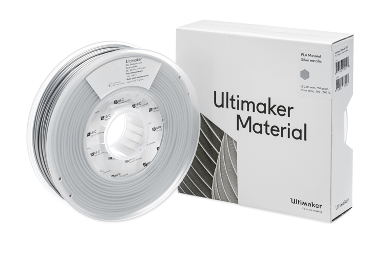 Ultimaker PLA silber metallic